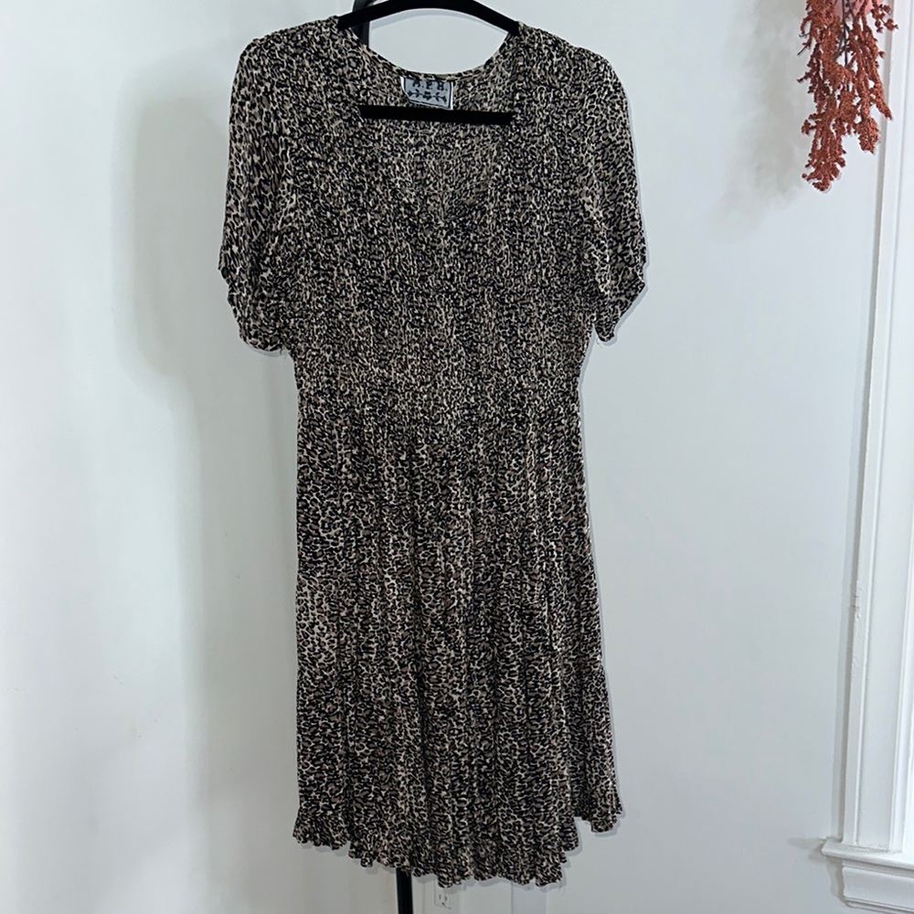 Chic Black and White Mini Dress